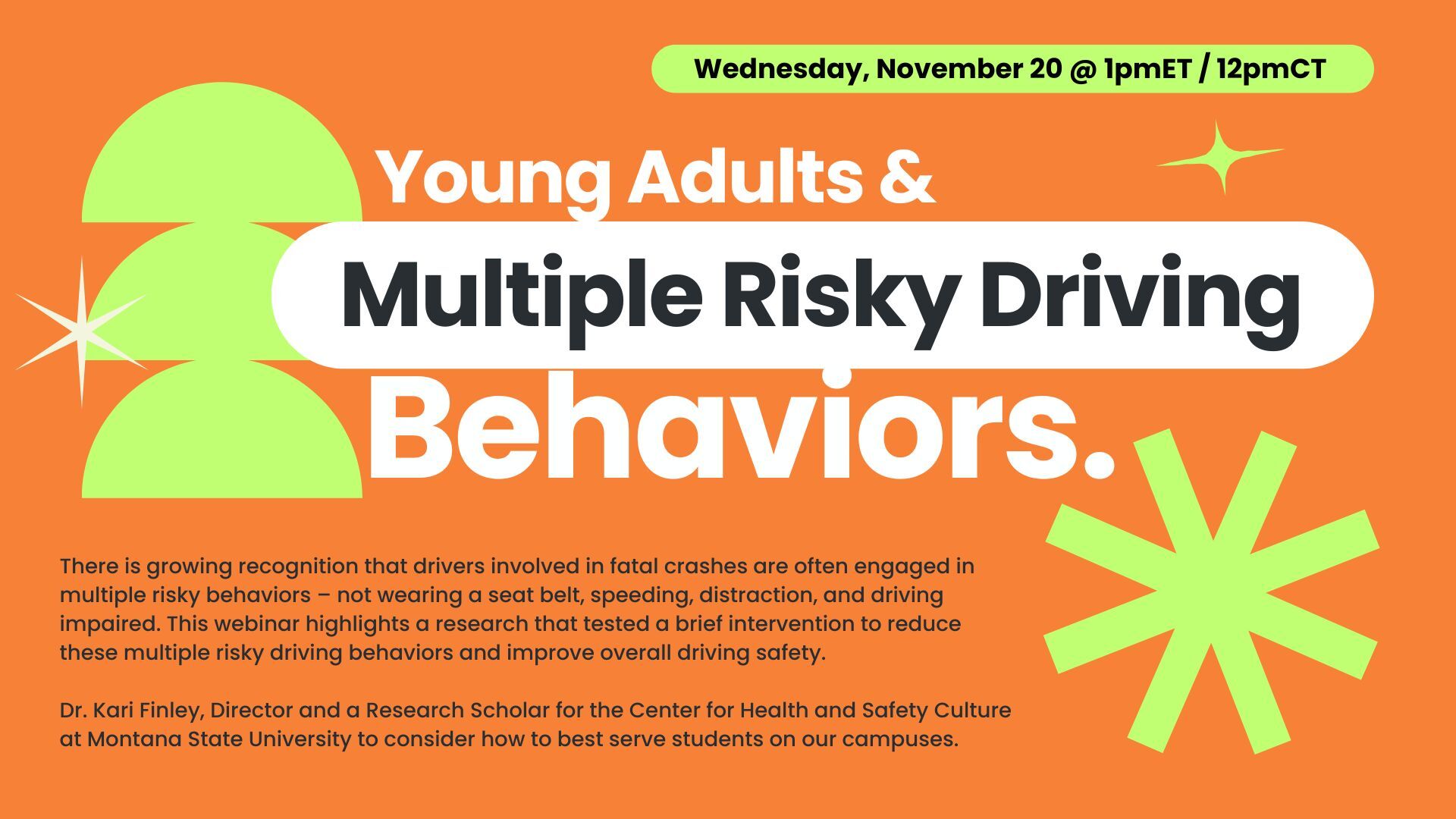 Young Adults and Multiple Risky Driving Behaviors